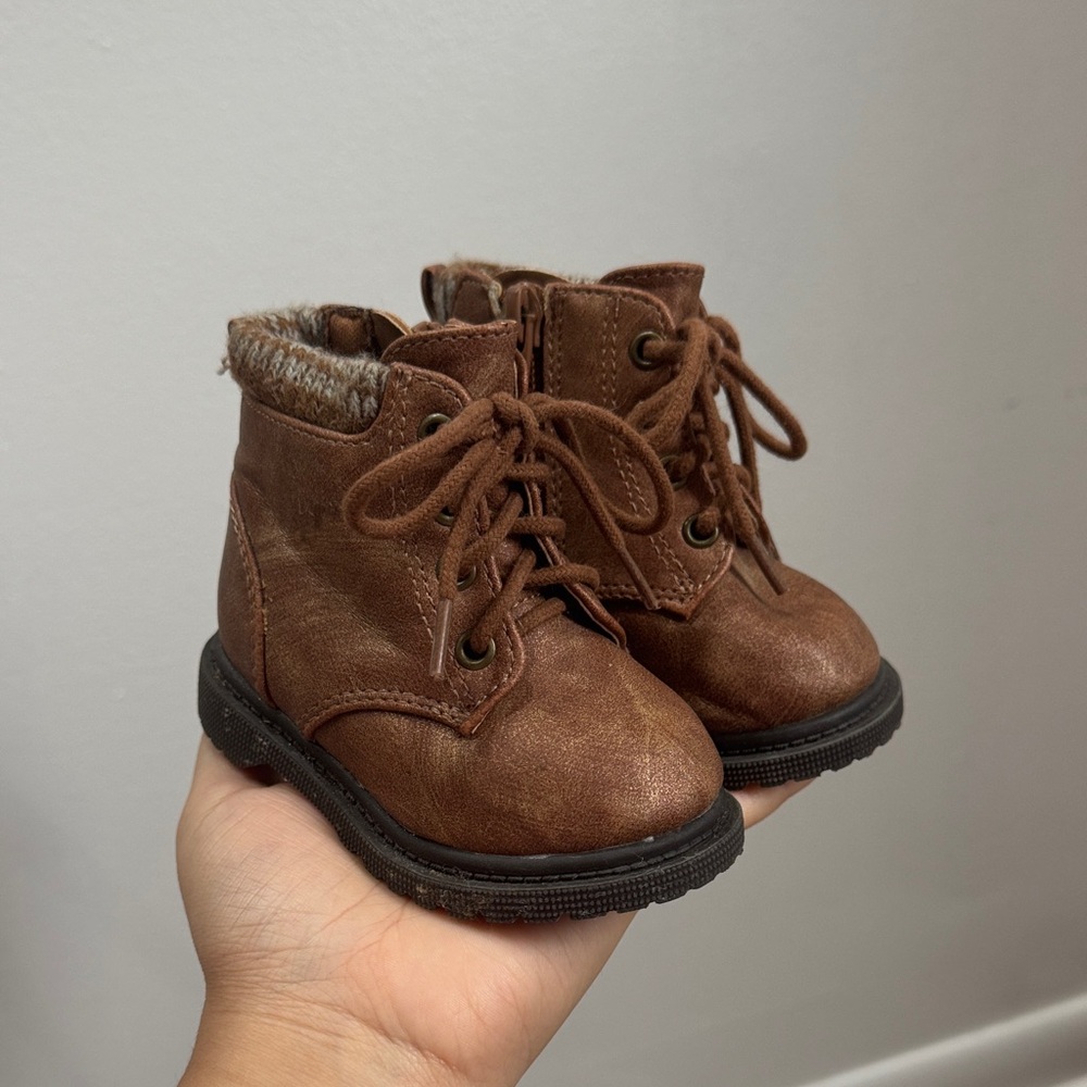 Brown Kids Boots